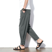 Pantalon décontracté en lin