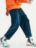 Pantalon décontracté en velours côtelé de couleur unie pour homme