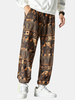 Pantalon décontracté en velours côtelé pour homme