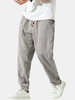 Pantalon décontracté en velours côtelé pour homme avec poche