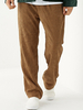 Pantalon décontracté en velours côtelé vintage pour hommes,  couleur unie