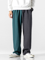 Pantalon décontracté respirant à taille élastique pour homme 100% coton