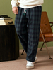 Pantalon décontracté rétro à carreaux pour hommes