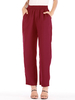 Pantalon décontracté taille haute pour femmes