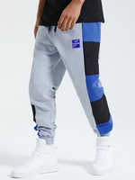 Pantalon de bloc de couleur de style sport patchwork pour hommes