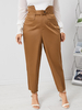 Pantalon de conception de bouton taille haute de grande taille