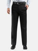 Pantalon de costume noir Slim Straight Suit pantalons pour hommes