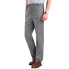 Pantalon de costume taille haute élastique pour hommes daffaires décontracté pantalon droit