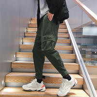 Pantalon de grande taille multi-poches pour hommes