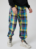 Pantalon de jogging à carreaux avec cordon de serrage Colorful pour homme