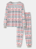 Pantalon de jogging à col rond pour homme Allover Elk Snowflake Print