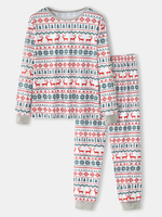 Pantalon de jogging à col rond pour homme Allover Elk Snowflake Print