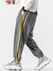 Pantalon de jogging à cordon de serrage à rayures latérales pour homme