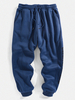 Pantalon de jogging à la taille avec cordon de serrage pour hommes