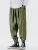 Pantalon de jogging 100% coton à taille moyenne pour homme avec poche