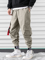 Pantalon de jogging 100% coton avec poche à pression pour homme