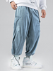 Pantalon de jogging ajustable lâche à plusieurs poches pour hommes