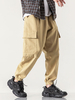 Pantalon de jogging cargo à poches multiples 100% coton pour homme
