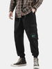 Pantalon de jogging cargo avec cordon de serrage à la cheville pour hommes