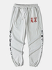 Pantalon de jogging chinois avec poche à cordon de serrage élastique pour hommes