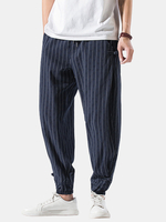 Pantalon de jogging décontracté à rayures chinoises pour hommes