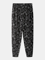 Pantalon de jogging décontracté pour homme à taille élastique à imprimé graffiti pour homme avec poche