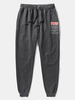 Pantalon de jogging en coton avec cordon de serrage à la taille de la NASA pour homme