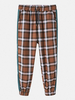 Pantalon de jogging en coton décontracté à taille élastique avec cordon de serrage pour hommes