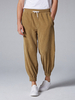 Pantalon de jogging en velours côtelé à poches élastiques pour hommes