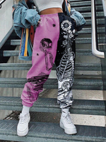 Pantalon de jogging squelette à deux tons pour femme