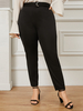 Pantalon de mode noir grande taille