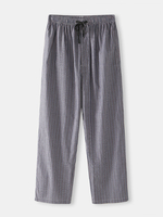 Pantalon de pyjama décontracté à rayures pour homme