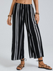 Pantalon de survêtement à jambes larges à taille élastique à imprimé bohème à pois pour femmes