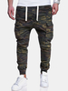 Pantalon de survêtement imprimé camouflage pour hommes