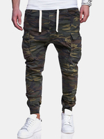 Pantalon de survêtement imprimé camouflage pour hommes