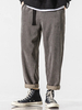 Pantalon de taille décontracté en velours côtelé pour homme