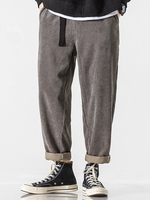 Pantalon de taille décontracté en velours côtelé pour homme