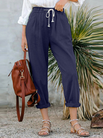 Pantalon de travail 100% coton solide simple et confortable