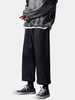 Pantalon droit à cordon de serrage décontracté à double poche pour homme