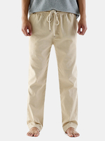 Pantalon droit décontracté en lin fin