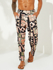 Pantalon droit dimpression drôle de style ethnique