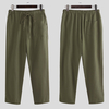 Pantalon en coton pour homme avec cordon de serrage,  pantalon vintage en plein air,  voyage de randonnée
