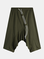 Pantalon en coton vert armée pour homme