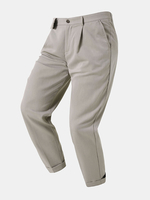 Pantalon Homme Couleur Unie Office Chics Cheville Longueur