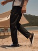 Pantalon Homme Rayé Imprimé Poche Latérale Cordon Cheville Longueur