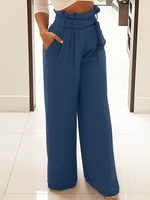 Pantalon large à jambes larges et ample pour femmes Longueur