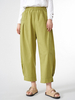 Pantalon large à taille élastique à double poche pour femmes