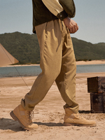 Pantalon Longueur à poche de couleur unie vintage pour homme