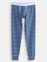 Pantalon thermique à rayures pour homme,  automne-hiver,  pyjama long Johns