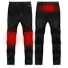 Pantalons chauds chauffants électriques Hommes Femmes Couche de base Pantalon élastique USB